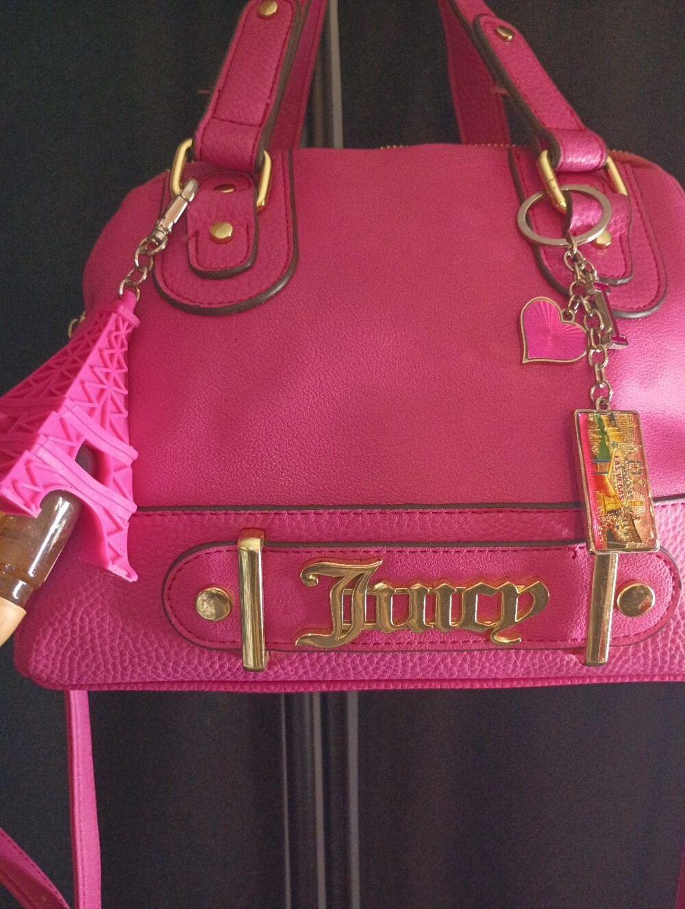 Hot Pink Juicy Couture Handbag Purse - Picture 3 of 12